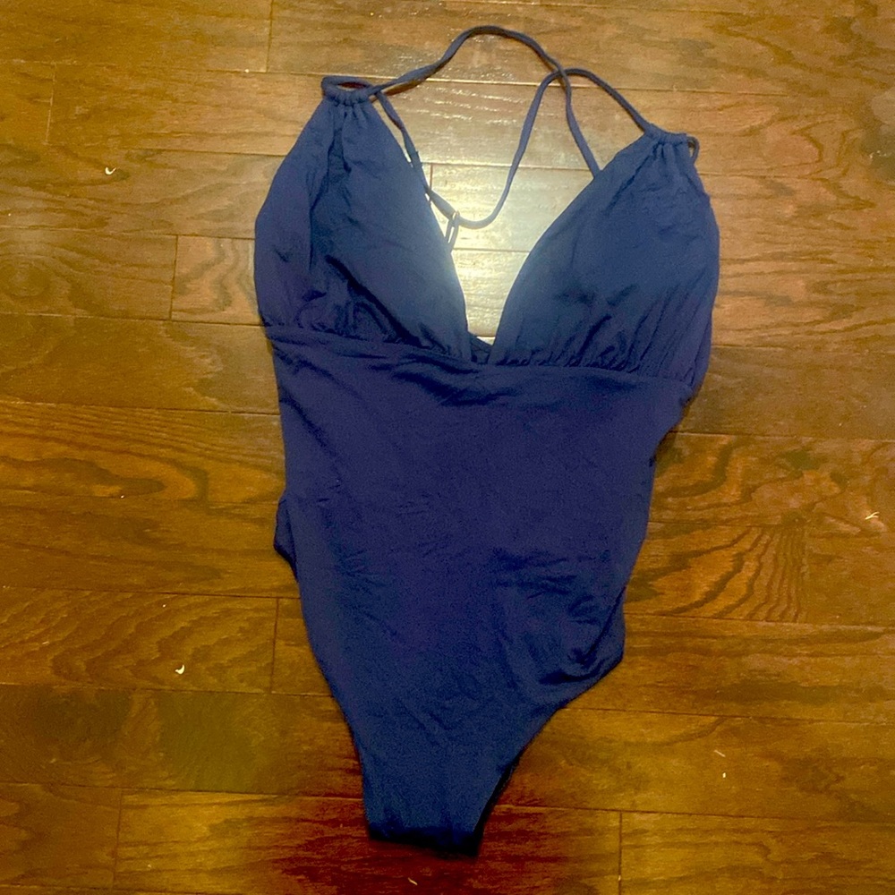 Navy swim suit